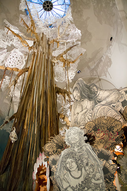 Artist Swoon at the brooklyn museum