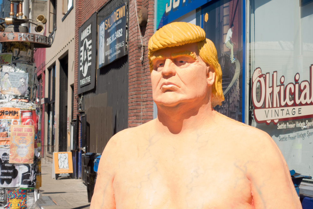 Naked Donald Trump Sculptures Erected