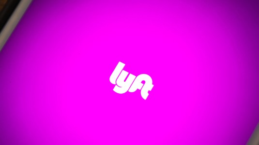 Close-up of the Lyft app displayed on a phone screen.