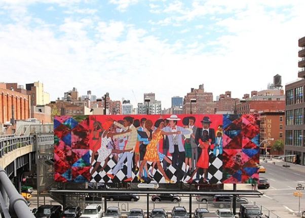 outdoor art installation high line NYC